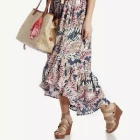 SOLE SOCIETY Leather Platform Wedges Sandals - Picture 2 of 10